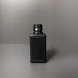 BOTELLA CUAD 125ML NEGRO